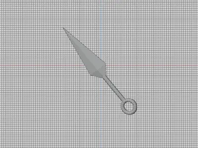 Kunai Low-poly 3D model 5