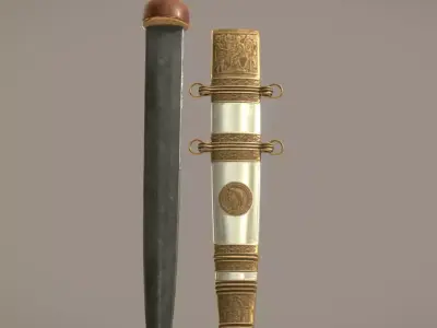 Sword of Tiberius Free low-poly 3D model