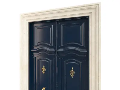 Entrance classic door 112 3D model