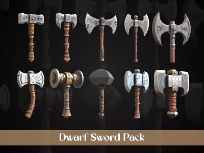 Stylized Dwarf Sword Pack