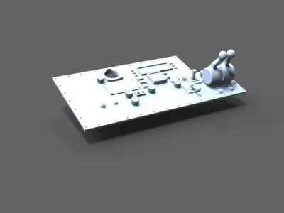 outside control position sea rescue cruiser 3D print model