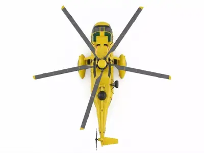 Westland Sea King Search and Rescue Helicopter 3D model