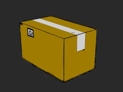 Box model  Free low-poly 3D model