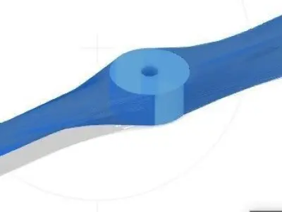 Vintage Propeller Wood 3D model
