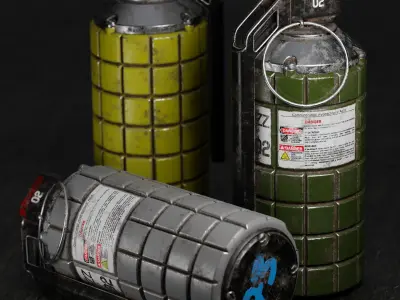 ZZ Grenade 02 Low-poly 3D model