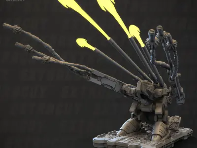 Macaroni 2 Monster 100mm Static Set 3D print model