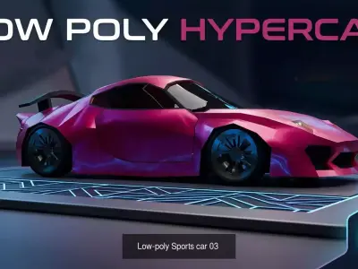  Low-Poly Cars Pack 17 Vehicles  Game Ready 3D Models FBX OBJ
