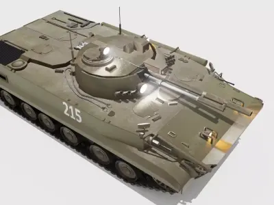 BMP-3 Russian Low-poly 3D model