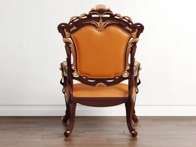 Yah Klasik Makam Odasi Visitor Chair 3D model