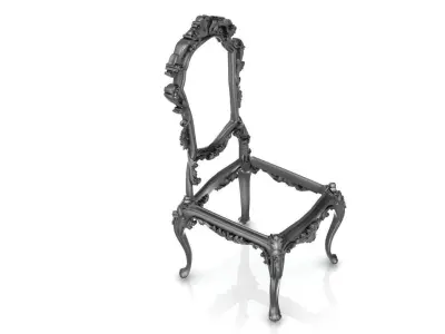 Chair with patterns 3D print model