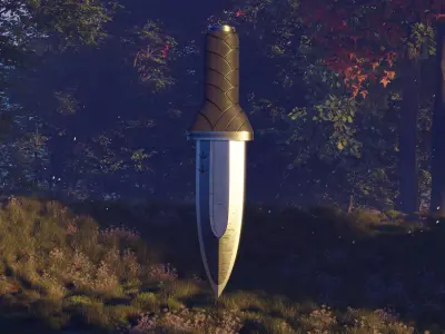 Thorfinn Dagger Low-poly 3D model