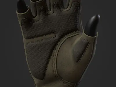 Tactical Gloves Low-poly 3D model purchase