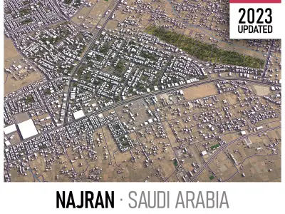 Najran - 3D City Low-poly 3D model