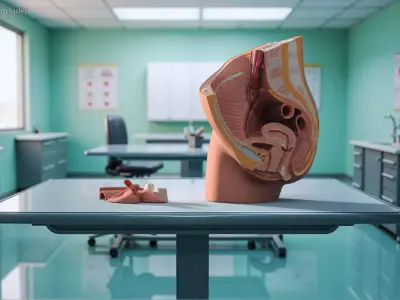 Female Reproductive System Cross Section Anatomical Model 3D model
