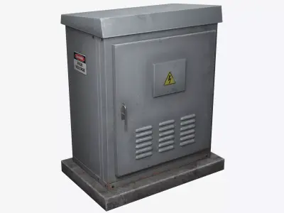 Electrical Box 3 Low-poly 3D model