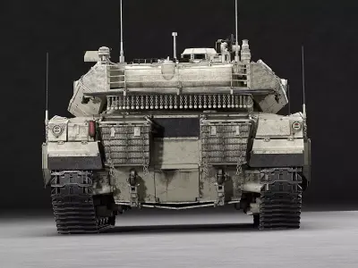 Tank Merkava MK2D 3D Model 3D model