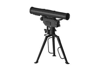 portable anti tank guided missile 3D model