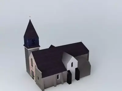Saint Eustache Church Viroflay Free 3D model