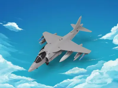 McDonnell Douglas AV-8B Harrier 3D print model