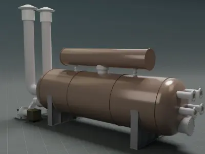  Water Bath Heater 3D model
