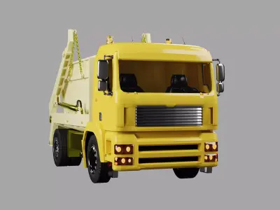 Dump truck 01 Low-poly 3D model