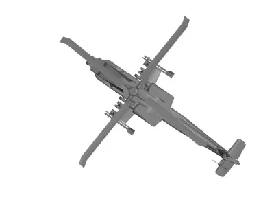 Boeing AH-64 Apache 3D model 4