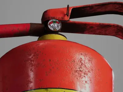 Old Fire Extinguisher Low-poly 3D model Low-poly 3D model