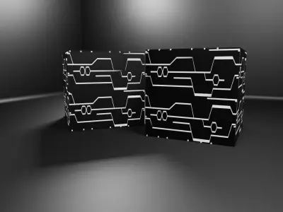 Nier Automata BlackBox  Free low-poly 3D model