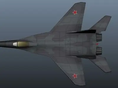 Military Airplane Low-poly 3D model