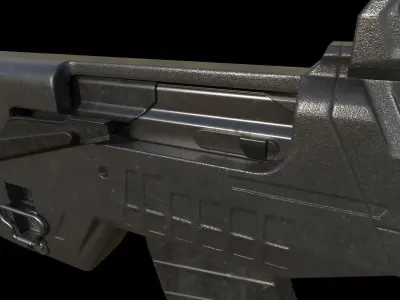 Tristar Compact Tactical Shotgun Low Poly Low-poly 3D model