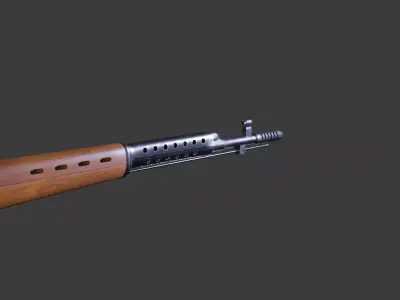 SVT 40 Low-poly 3D model