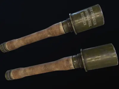 Grenade low poly  Low-poly 3D model