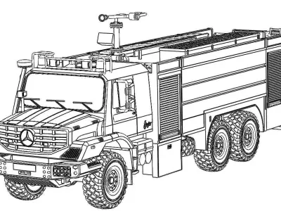 CAS 30 Mercedes-Benz ZETROS 3D print model