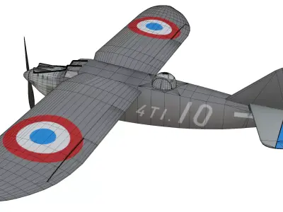 Latecoere 290 Low-poly 3D model