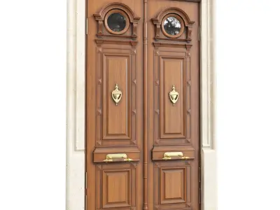 Entrance classic door 106 3D model