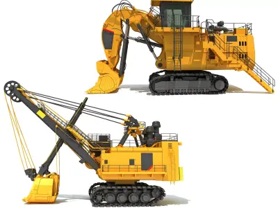 Mining Shovels 3D model
