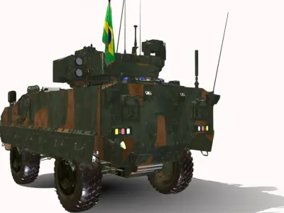 iveco guarani 4x4 br  Low-poly 3D model