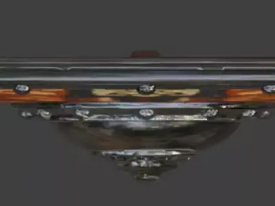 Viking Round Shield 3D Model v01 Low-poly 3D model