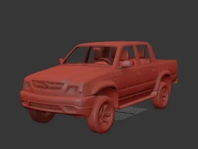 Toyota Hilux Mk6 DoubleCab 2001 3D print model