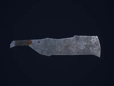 Apocalyptic Knife Low-poly 3D model purchase