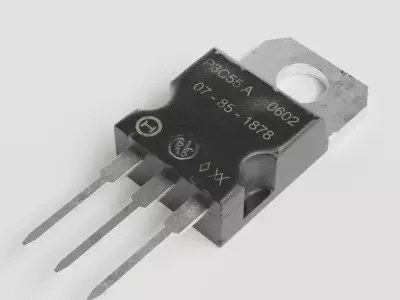 Transistor MOSFET Electronic Component High and  Low-poly 3D model