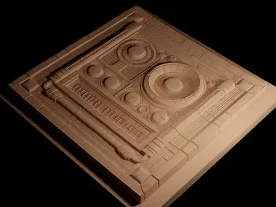 Radio CNC 3d Print High Relief Sand Casting 3D print model