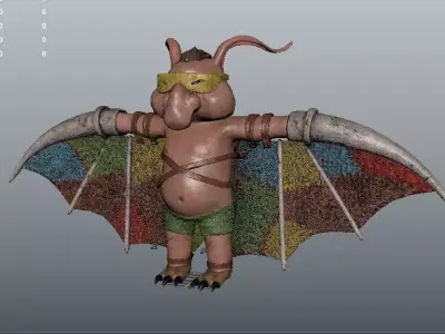 woowoo Low-poly 3D model