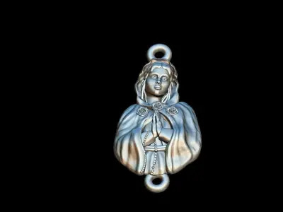 Mystical rose pendant 3D print model