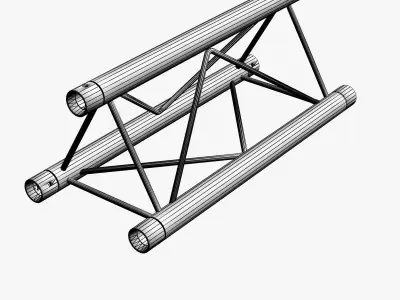 Mini Triangular Truss 009 3D print model