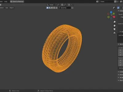 Tire High detailed 3D model