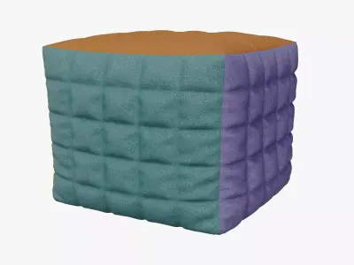 Ottoman color carpet 3D model