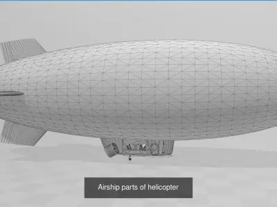 Airships collection 3D Model Pack