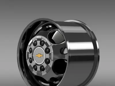 Chevrolet Silverado 2500HD2wd crew 2008 rim 3D model
