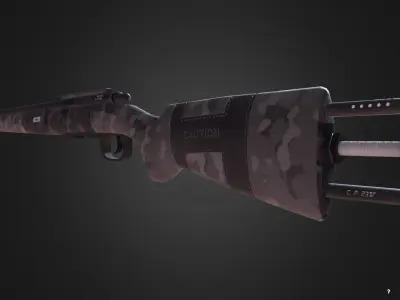 M24 SNIPER RIFLE  Low-poly 3D model